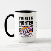 Mug L'ÉCRIVAIN NaNoWriMo N'EST PAS UN AUTEUR DE COMBAT (Gauche)