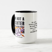 Mug L'ÉCRIVAIN NaNoWriMo N'EST PAS UN AUTEUR DE COMBAT (Devant gauche)