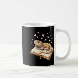 Mug Lecteur de dragon barbu livre de reptiles amateur 
