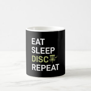 Mug Lecteur de golf sur disque Eat Sleep Disk Golf R