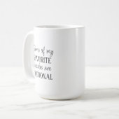 Mug Lecteur de livres Couples de fiction préférés (Devant gauche)