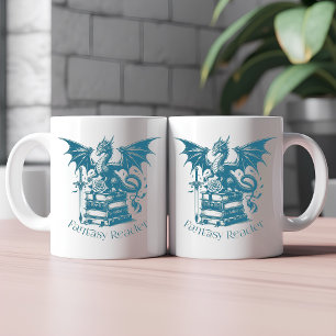 Mug Lecteur d'Imaginaire Dragon and Books