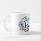 Mug Lecteur Fleurs colorées Slogan (Gauche)