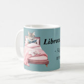 Mug Lecteur librocubiculaire amant livre bibliophile (Devant gauche)