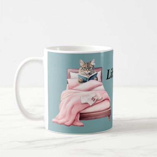Mug Lecteur librocubiculaire amant livre bibliophile (Gauche)