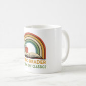 Mug Lecteur Rétro Enseignement des Classiques | Vintag (Devant droit)