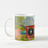 Mug Lecteurs de cassettes radio portables de style rét (Gauche)