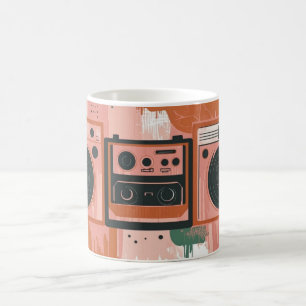Mug Lecteurs de cassettes radio portables de style rét