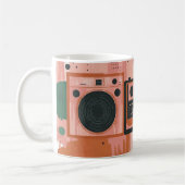 Mug Lecteurs de cassettes radio portables de style rét (Gauche)