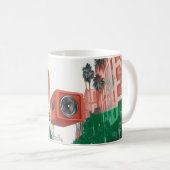 Mug Lecteurs de cassettes radio portables de style rét (Devant droit)