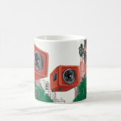 Mug Lecteurs de cassettes radio portables de style rét (Centre)