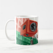 Mug Lecteurs de cassettes radio portables de style rét (Gauche)