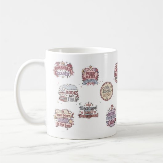 Mug Lecteurs de livres de romantasy (Gauche)