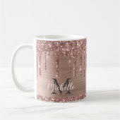 Mug Lecteurs de Parties scintillant en or rose monogra (Gauche)