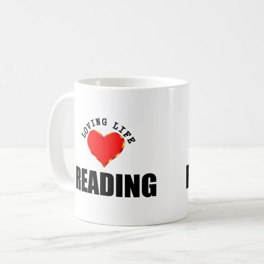 Mug Lecture affectueuse de la vie (Devant gauche)
