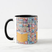 Mug Lecture confortable de livres avec animaux de comp (Gauche)