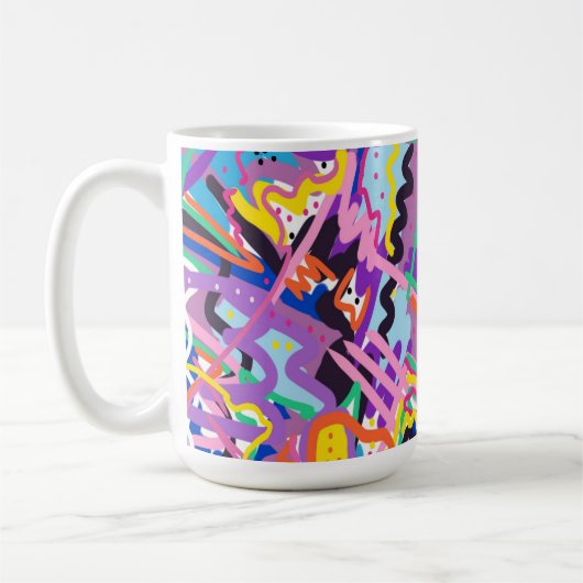 Mug Lecture couleur Impression Abstraite (Gauche)