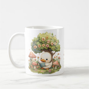 Mug Lecture de canard sous un arbre - Whimsical et Rel