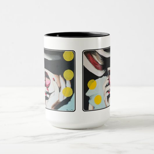 Mug "Lecture de la volonté" Peinture sur une (Centre)