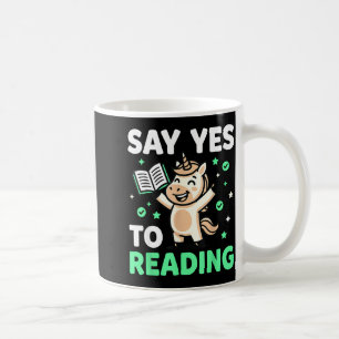 Mug Lecture de licorne fantaisie hommes femmes enfants
