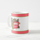 Mug Lecture de livres de Noël (Devant gauche)