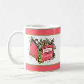 Mug Lecture de livres de Noël (Gauche)