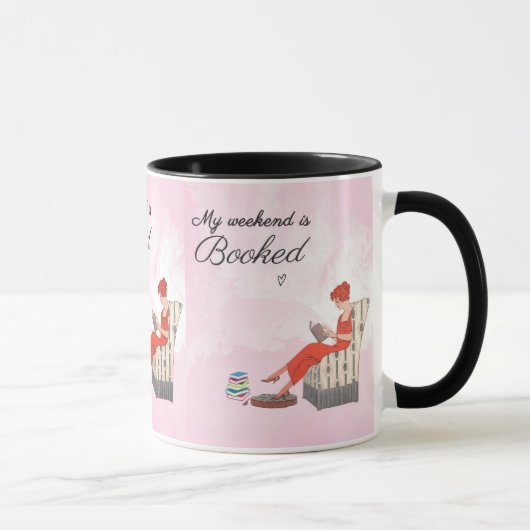 Mug Lecture de livres par une femme (Droite)