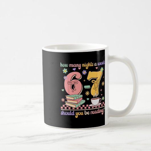 Mug Lecture drôle 67 Enseignant Six Sept Lecture 6 7 H (Droite)