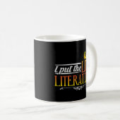 Mug Lecture Du Livre Je Mets La Lumière Dans La Littér (Devant droit)