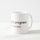 Mug Lecture en cours, NE PAS PERTURBER (Devant droit)