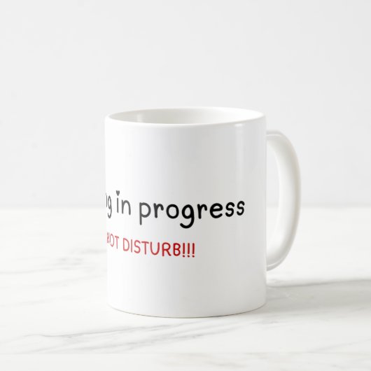 Mug Lecture en cours, NE PAS PERTURBER (Devant droit)