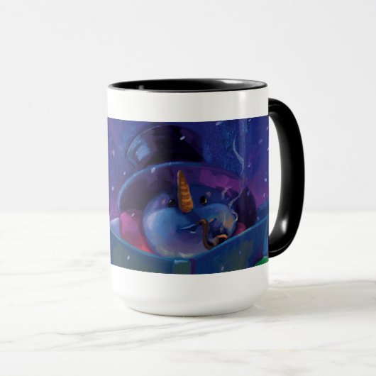 Mug Lecture hivernale (Devant droit)