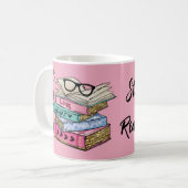Mug lecture livre amoureux cadeaux lecteur (Devant gauche)