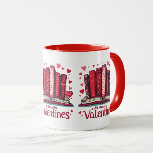 Mug Lecture romantique Vibes Cosy Valentine Cadeau (Devant droit)