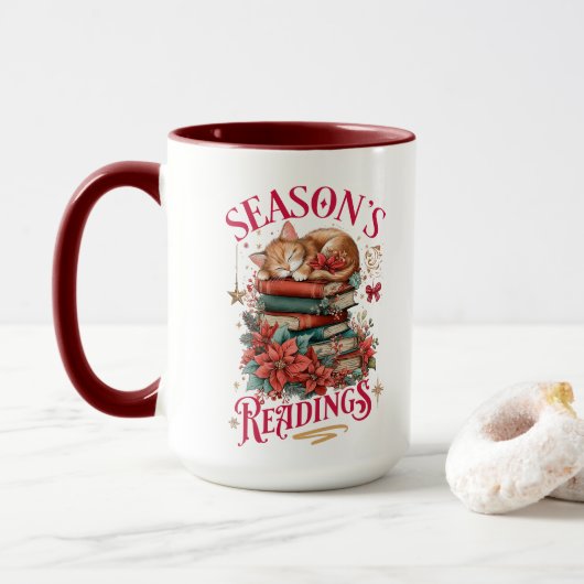 Mug Lectures de saison Kitten Cozy (Avec donut)