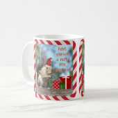 Mug L'écureuil mignon de Noël, ont Noël à noix ! ! (Devant gauche)