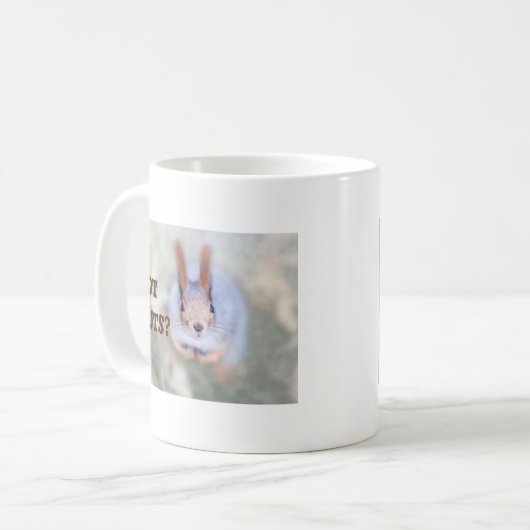 Mug L'écureuil vous regarde du bas vers le haut (Devant gauche)