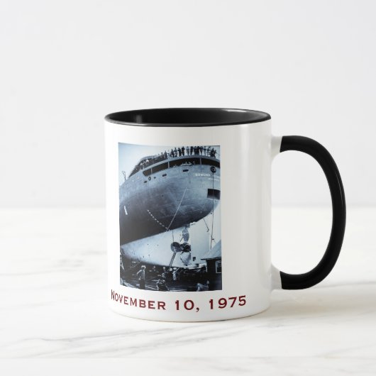 Mug L'Edmund Fitzgerald avec noms d'équipage (Droite)