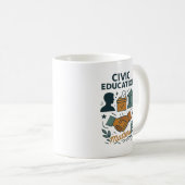 Mug L'éducation civique est importante (Devant droit)