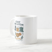 Mug L'éducation civique est importante (Devant gauche)