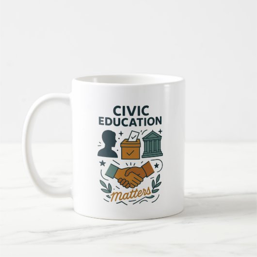 Mug L'éducation civique est importante (Gauche)