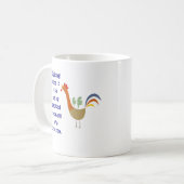 Mug L'éducation des enfants est comme être picoté à la (Devant gauche)