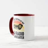 Mug L'éducation est importante - la radio jambon est i (Devant gauche)