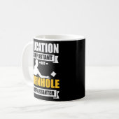 Mug L'éducation est importante, mais la cornhole est i (Devant gauche)