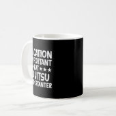 Mug L'éducation est importante mais le jiu jitsu l'est (Devant gauche)