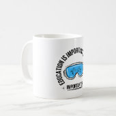 Mug L'Éducation Est Importante, Mais Le Ski Est Import (Devant gauche)