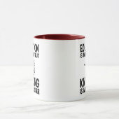 Mug L'Éducation Est Importante, Mais Le Tricot Est Imp (Centre)