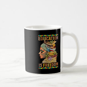 Mug L'éducation est la liberté Afro-Américain Histoire