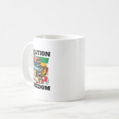 Mug L'éducation est la liberté Afro-Américain Mois de (Devant gauche)