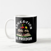 Mug L'éducation est la liberté mois de l'histoire des  (Gauche)